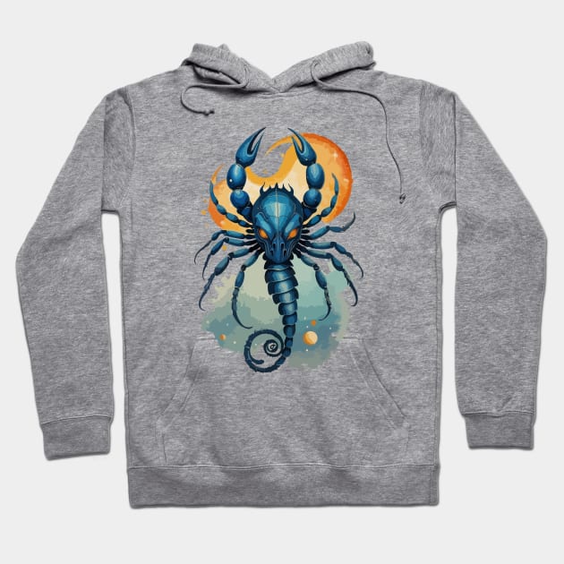 Zodiac Scorpio Hoodie by CatCoconut-Art